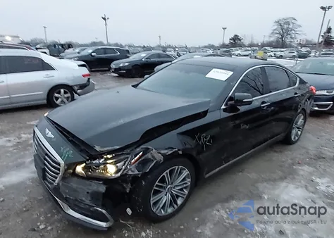2018 Genesis G80 3.8 z USA, uszkodzony, nr VIN KMHGN4JE8JU237648